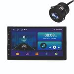 Modowry 9inch Android Car System | Android 12 Car Stereo | Double Din Car Android Player | IPS HD Screen | Wireless CarPlay/Android Auto | 4GB+32GB | Split Screen | Mirror Link | AHD Camera Included