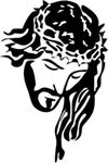 Jesus Christ Christian Religion Symbol Car Truck Windows Decor Decal Sticker - Die cut vinyl decal for windows, cars, trucks, tool boxes, laptops, MacBook - virtually any hard, smooth surface