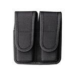 Bianchi 1016207 Accumold 7302 Black Double Magazine Pouch (Size 4 Glock 20 Hidden Snap)