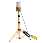 Choen 110V 100w Led Tripod Work Light Site Light,14000 Lumen,360° Lighitng,Led Tripod Work Light/Task Light,5M Cable and Switch for Building Contrators,Craftsman,Plasterer (100W 110V,14000 Lumen)