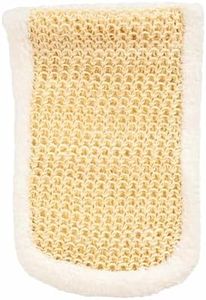 Eco Bath London Bamboo and Cotton Massage Mitt - Premium Handmade Exfoliating Glove for Body Scrub, Exfoliating Mitt for Smooth Skin, Natural Cotton and Bamboo