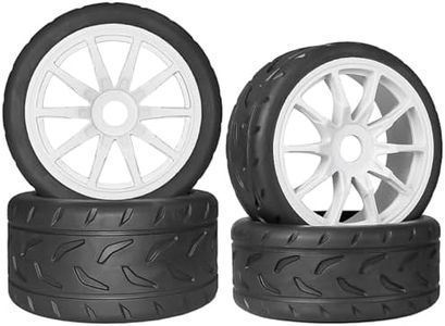 1/7 1/8 On Road Tire Set On Road Tire Tyre 17mm Wheel Rims for Arrma 1/7 Infraction Limitless Felony FS Racing Model GT RC Car Upgrade On Road Tyre 4Pcs One Set