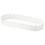 IKEA SAMVERKA Candle Dish, Oval white35x15 cm (13 ¾x6 ) by Retail World Online Seller ,,Acrylic