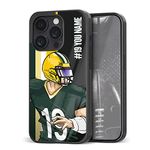 Eomnniofoy Custom Number & Name Football Team Jersey Phone Cases Personalized Silicone Protection Case for Boys for iPhone 11/12/13/14/15/16/Pro/Max/Plus/Mini/X/Xs/Xr/7/8