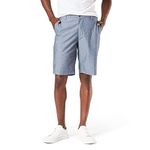 Dockers Men's Perfect Classic Fit Shorts (Regular and Big & Tall), Chambray, 32