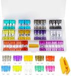 100pcs Car Fuses Assortment Kit, AT