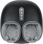 Medcursor Foot Massager Machine with Heat Function, Deep Kneading Massager, Multi-Level Settings & Adjustable Intensity for Home or Office Use (Black)