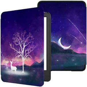 Funda para Kindle de 6 pulgadas de 11ª generación 2024/2022, TOKILO elegante y ligera funda de piel sintética de primera calidad con encendido automático, incompatible con iPad/Kobo/Sony de 6