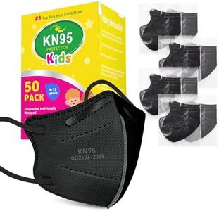 KN95 Masks Disposable for Kids, 100 Pack Individually Wrapped KN95 Masks Children 5 Layer Protection Small Size Breathable Adjustable Mask for Girl and Boy, Mascarillas para Niños