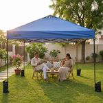 UGAOO Pop-Up Gazebo Canopy Tent 10×10 ft – Waterproof Outdoor Canopy with Carry Bag | Height Adjustable | Sun Shade for Terrace, Garden, Camping, Events & Exhibitions - Blue