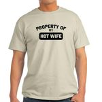 CafePress Property of My Hot Wife Light T Shirt Men's Traditional Fit Light Casual Tshirt