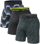 Pair of Thieves Super Fit Long Boxer Briefs for Men - Ultra Soft, Breathable, Quick-Dry Underwear 4-Way Stretch (3 Pack)