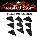 Gas Fire Coals 30 Triangle Shaped Replacements Suitable For Living Flame Gas Fire s LPG Bio Ethanol & Electric Fires In Coals 4 You Packaging