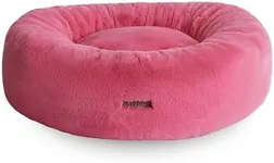 UnHide Floof Pet Bed - XL (40"x14") - Extra Soft Dog Bed - Removable Faux Fur Cover - Machine Washable - Helps Ease Pet Anxiety & Provides The Perfect Sleep - Pink