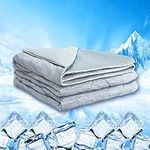 MH MYLUNE HOME Cooling Comforter King Size, Cooling Blanket with Arc-Chill Cooling Fiber, Cold Summer Blanket for Hot Sleepers Night Sweats and hot Flashes,Lightweight Summer Comforter, Grey