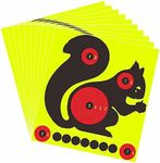 Hybsk 8 Inch Squirrel Reactive Splatter Shooting Targets for Animal Shoot Training BB Gun Air Rifle Pellet Rifle Pistol Bright Fluorescent Yellow Upon Impact Self Adhesive Targets