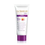 La Shield Lite SPF 50 PA+++ Mineral Sunscreen | Skin brightening in 3 Weeks| No White cast | Broad spectrum | Oil-free | PA +++ | Dermatologist Prescribed | All Skin types | 50g