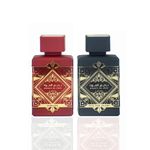 Lattafa Perfumes Bade'e Al Oud For Glory & Bade'e Al Oud Sublime Liquid EDP For Unisex, 100ml (3.4 oz) Vanilla, Amber, & Oud (Value Pack)