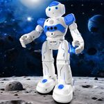 Pup Go Smart RC AI Robot Toy for Kids 3+, Early for Boys, Singing Dancing Interactive Talking Gesture Sensing Remote Control, STEM Educational Autistic (Blue)