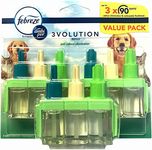 Febreze Ambi Pur 3Volution Air Freshener Plug in Diffuser Refills, Value Pack, 3 x 20 ml, Pet Odour Eliminatord Scent