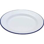 Falcon Enamelware 10.5" Enamel Dinner Plate White