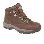 Northwest Territory Women's Peak Leather Waterproof Walking Hiking Trekking Boot, Brown Waxy, 8 UK