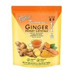 Prince of Peace Instant Ginger Honey Crystals with Turmeric, Value Pack 60 Sachets – Instant Hot or Cold Beverage Easy to Brew – Drink Like a Tea – Caffeine and Gluten Free – Real Ginger 38oz (1080g)