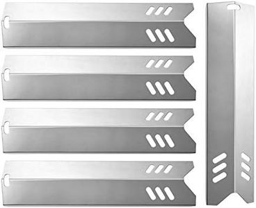 SHINESTAR Grill Replacement Parts for Uniflame GBC1059WB, Backyard Grill GBC1255W, Better Home and Garden, 5-Pack 15 inch Stainless Steel Heat Plate Shield Tent Flame Tamer BBQ Burner Cover(SS-HP014)