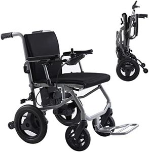 Rubicon DX04 World's Lightest (only 30lbs) Foldable Electric Wheelchair - Travel Size - Airline Approved - User Friendly - 10 mi Cruise Range - Ships from USA - Serviced in USA