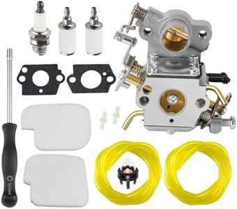 Ferilter PP4218A Carburetor for Poulan Pro PP4218A P3314 PP4018 PP4218 PP3816 Chainsaw Parts C1M-W26C 545070601 Carburetor for Craftsman 358.351610 944.415360 Chainsaw with Air Filter Tune Up Kit