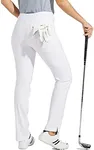 Willit Women's Golf Pants Stretch Casual Pull on Pants Quick Dry Hiking Pants Tummy Control White XXL