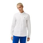 Lacoste Men's Slim Fit Shirts (CH1843001_White 42)