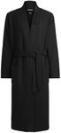 BOSS Kimono Bathrobe in Waffle Piqué, Black 1, M