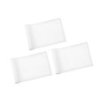 KINGTOP Golf Flag 8x6 Inch - Plain White, 420D Nylon, Tube Inserted - Mini Practice Putting Green Flags for Yard, 3-Pack