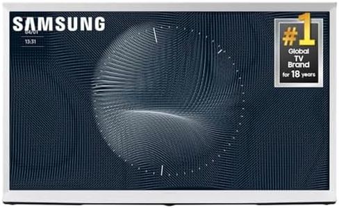 SAMSUNG 65-Inch Class The Serif LS01B Series - QLED 4K, I-Shaped Design, Anti-Reflection Matte Display, -Portable Easel -Stand, Ambient Mode+ Smart -TV -w/ Alexa Built-in (QN65LS01BAFXZA,Latest Model)