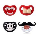 ERSIHUA Funny Baby Pacifiers,Mustac