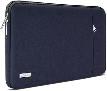 TECOOL 15 15,6 Pouces Pochette Ordinateur Portable pour 15,6" HP Lenovo Dell Acer ASUS Chromebook Samsung Notebook, Protection Housse PC Portable 15.6 Pouces Sacoche Ordi, Bleu foncé