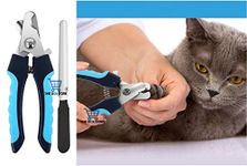 THE DDS STORE Cat Nail Clipper with safety guard to Avoid Over-cutting & Free Nail File, Dog Nails Clippers Small to Large, Pet Nail Clippers for Dogs Cats Birds Guinea Pig Animal Claws