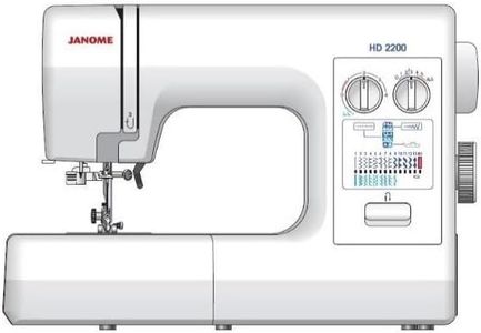 Janome HD2200 Sewing Machine – Heavy Duty, Free Arm, White