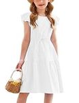 Arshiner White Toddler Dress Summer