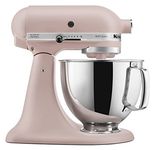 KitchenAid Artisan Series 5 Quart Tilt Head Stand Mixer with Pouring Shield KSM150PS, Feather Pink