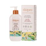 Tikitoro Teens Anti-dandruff Shampoo 100% Vegan with Aloe vera, Provitamin B5, Hibiscus, Rice Protein, Cleanses Scalp, Conditions Hair No Parabens & Sulphates (300ml x 1)