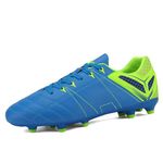 DREAM PAIRS Men's Cleats Football Soccer Shoes 160471-M,Size 10.5,Royal/Lemon/Green,160471-M