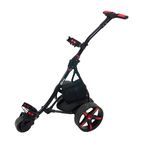 M.Y Pro Series Electric Golf Trolley Black & Red | 36 Hole Battery Trolley | 9 Speed Auto Distance Function | Easy To Assemble | Over £100 Free Accessories