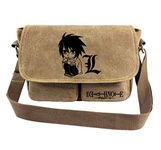 WANHONGYUE Death Note Anime Small Messenger Bags Canvas Shoulder Bag Mini Sling Bag Crossbody Bag Casual Purse 1