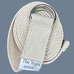 The Yogis 100% Soft Cotton Iyanger Yoga Strap and Stretching Belt | 10 feet Long | D-Ring Buckle Strap | For Stretching, Yoga, Pilates, Dance, Gymnastics and Flexibility