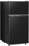 Tehanld - Small Refrigerator with Freezer, 3.4 Cubic Feet Small Fridge with Freezer, 2 Door Top Freezer, Compact Refrigerator for Apartment, Bedroom and Office,