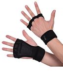 BROGBUS Neoprene Weight Lifting Workout Gym Gloves With Wrist Support For Men And Women (Medium, Black)