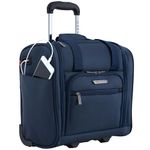 Travelers Club 15" Smart Under Seat Carry-On Luggage with USB Charging Port