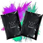 Hawwwy Colorful Powder for Holi Festival, Gender Reveal Powder Burnout Baby Boy Announcement Colored Tannerite Surprise Game for Holi Festival, Motorcycle Exhaust Car Tires Truck (2lb bag)